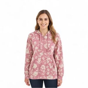 Croft & Barrow Women's 1X Pink Floral Hoodie
Pullover, 1/2 Zipper, Hoodie Pocket